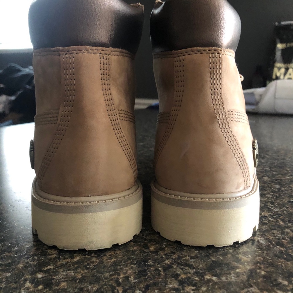 Metallic Tan Timberlands - Picture 3 of 6